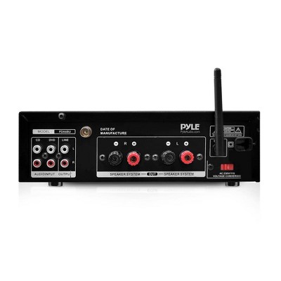 Pyle Pda6bu 200w 4 Ohm Bluetooth Lcd Home Stereo Amplifier Receiver ...