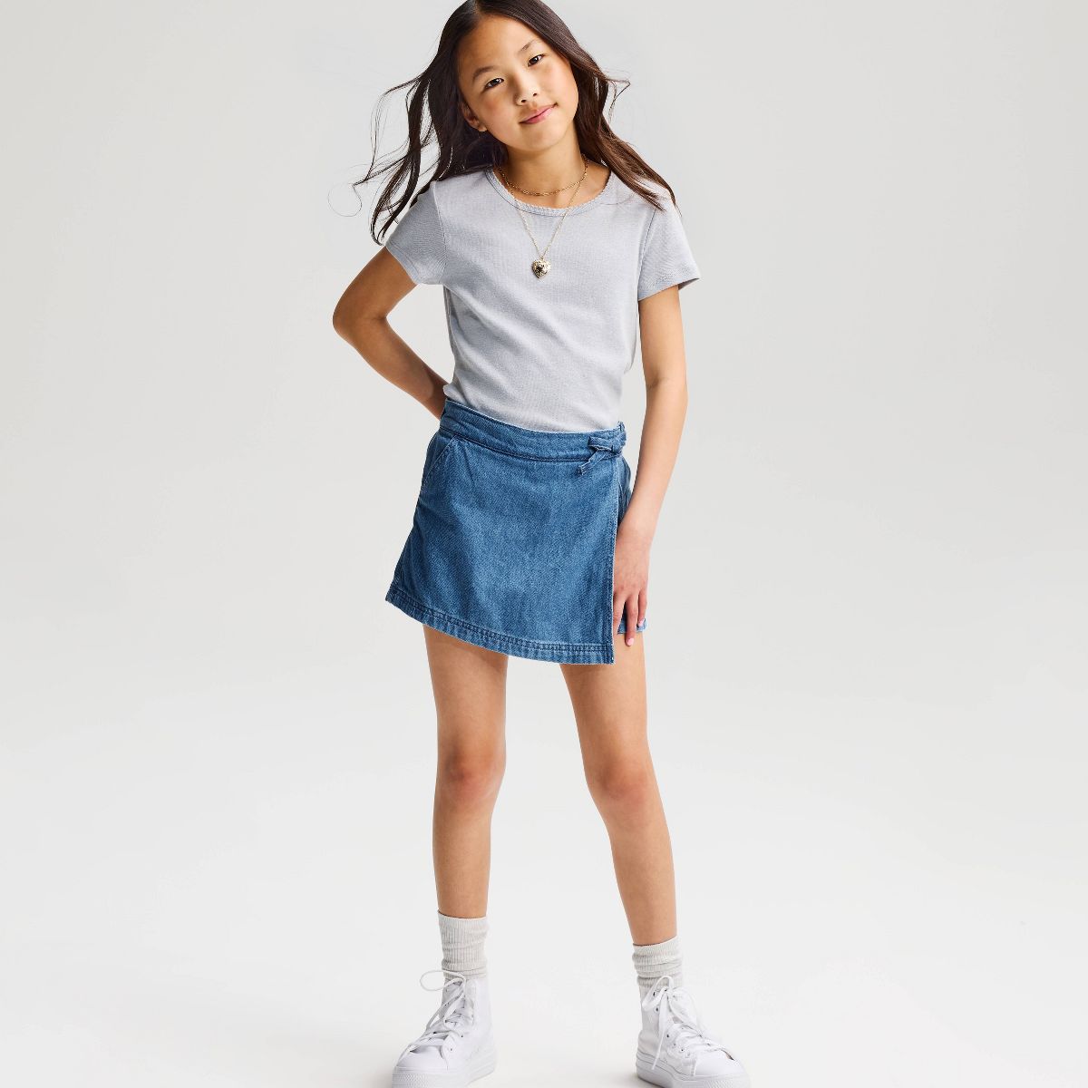 Girls' Wrap Skort with Built-in Shorts - Cat & Jack™