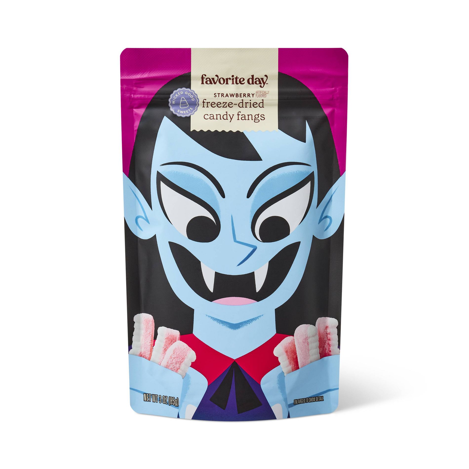 Halloween Freeze Dried Candy Fangs - 3oz - Favorite Day™