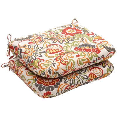 Outdoor 2 Piece Chair Cushion Set Green Off White Red Floral Pillow   GUEST E5a9d78d 1c73 465c Acd0 2fceb0a82d9b