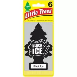 Little Trees Black Ice Air Freshener 6pk