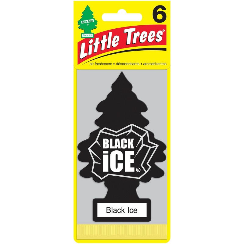 Little Trees Black Ice Air Freshener 6pk, 1 of 5