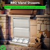 2-Layer Outdoor Kitchen Drawers13" x 21" Stainless Steel Flush Mount BBQ Drawers - 2 of 4