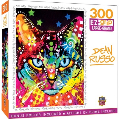 Masterpieces 300 Piece Ez Grip Jigsaw Puzzle - Mad Kitty - 18"x24" : Target