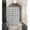 Gray Shower Curtain Ruffle Farmhouse Bathroom Curtain Washable 72x 72 Inch Long Soft Fabric Cozy Comfortable Waterproof - 2 of 4