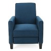 GDFStudio Theresa Contemporary Upholstered Pushback Recliner with Tapered Legs and Piped Edges - 4 of 4