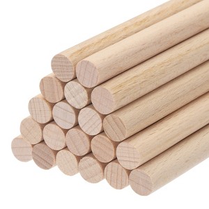 Unique Bargains Arts Garden Christmas Decoration Round Natural Wood Sticks 20 Pcs - 1 of 4
