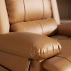 Kayamas Recliner Massage Chair, Ergonomic Adjustable Single Sofa with Padded Seat Brown\Yellow - 4 of 4
