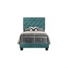 Okak All Size Charming Platform Bed with Upholstered Headboard & Beaded Design,Modern Bed Frame No Box Spring Needed - 3 of 4