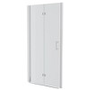 NicBex Shower Door 30"W x 72"H Fold Frameless Shower Door with 1/4" (6mm) Tempered Glass for Small Spaces - 4 of 4