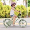 Infans 14" Kids Bike w/Adjustable Saddle Handlebar Removable Training Wheels Handbrake - 3 of 4