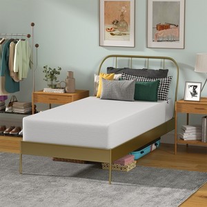 BestMassage 10 Inch Green Tea Memory Foam Mattress Cooling Gel Infused Mattress Medium Firm Mattresses - 1 of 4