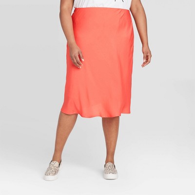 plus size satin slip dress