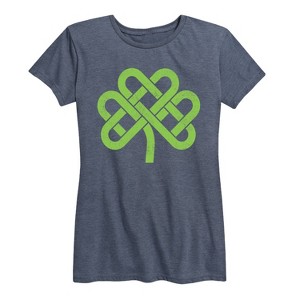 Women's - Instant Message - Celtic Knot Shamrock Short Sleeve Graphic T-Shirt - 1 of 4