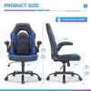 SEVOBAL Task and Office Chairs Computer Chair Adjustable Gaming Chair with Lumbar Support, Rocking Function for Home Office, Blue, 25.3"*27.7"*45.6" - 2 of 4