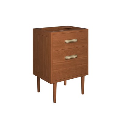 Modway Cassia 24 Inch Teak Wood Bathroom Vanity Cabinet (Sink Basin Not Included)