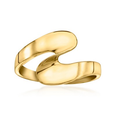 Ross-Simons 18kt Gold Over Sterling Wave Ring