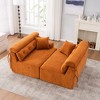 GDFStudio Sabina Modern 4 Seater Chenille Upholstered Button-Tufted Sectional Sofa with 2 Pillows - 2 of 4