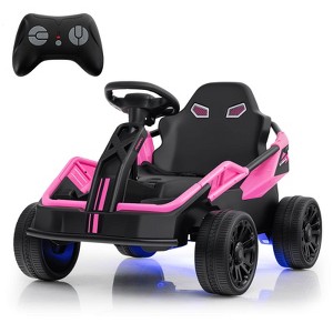 Costway Ride on Car for Big Kids 12V Battery Powered Electric UTV with Remote Control Red/Pink/Green - 1 of 4