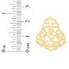 10k Yellow Gold 23.3mm Oval Flower Openwork Filigree Ring - 4 of 4