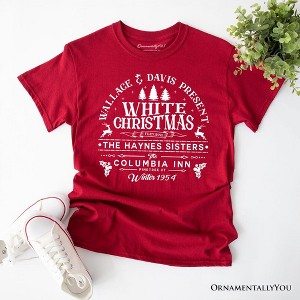 White Christmas Movie Vintage T-Shirt, Haynes Sisters Wallace & Davis 1954 Holiday Tee | OrnamentallyYou - 1 of 4