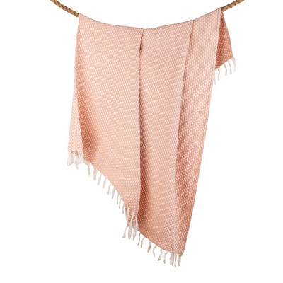 Eros Throw Blanket, Apricot, 50X60