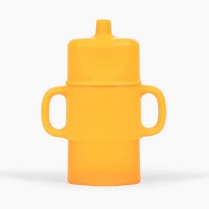 Flipping Holder Travel with Sip Top - squeeze proof food pouch holder, flips to juice box holder, plus handles and spill-proof sip top - 1 of 4