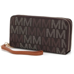 MKF Collection Hofstra M Signature Wristlet Wallet Vegan Leather Card Slots by Mia K - 1 of 4
