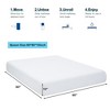 Costway Twin\Full\Queen\King  Size 10''  Foam Mattress Jacquard Medium Firm Bed-in-a-Box Bed Room W/Removable Cover - 4 of 4
