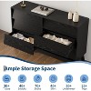 6-Drawer Dresser for Bedroom, 47.2" Wide Mid Century Chest of Drawers, Wooden Dresser TV Stand, Vintage Dressers for Bedroom, Living Room - 3 of 4