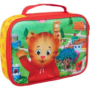 Daniel Tiger's Neighborhood Insulated Lunch Sleeve - Reusable Heavy Duty Tote Bag w Mesh Pocket - 1 of 4