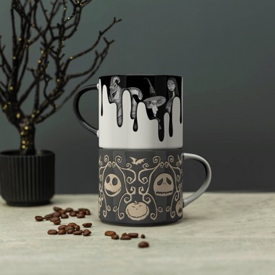 2pc Ceramic Modern 15oz Mugs - Zak Designs
