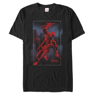 Men's Marvel Daredevil Cityscape Graffiti T-Shirt - 1 of 4