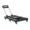 Cesicia Folding Hand Truck 330lbs, Portable Heavy Duty Dolly Cart with 6 Wheels, Collapsible Luggage Cart, Compact Trolley Cart - 3 of 4