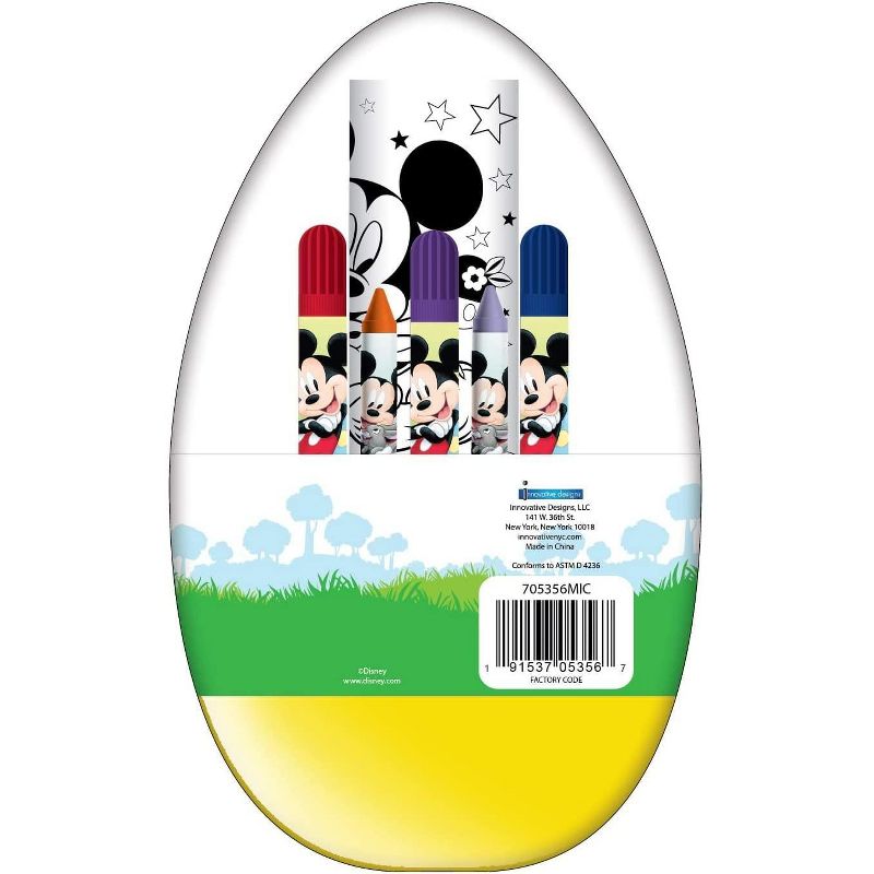 Disney Mickey Activity Egg Craft Kit | Coloring Pages | Stickers | Markers | Crayons, 4 of 5
