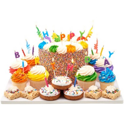Bakery Crafts Happy Birthday Letters 1" Candles - 13ct