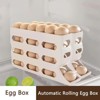 Attop 30 Eggs Refrigerator Holder - Automatic Rolling Refrigerator Egg Organiser, Space Saving Egg Dispenser Holder - 4 of 4