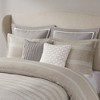 LIVN CO. 8 Piece Woven Stripe Oversized Comforter Set with 3 Decorative Pillows - 3 of 4