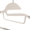 Simplify 12pk Kids' Razor Thin S-Shape Suit and Shirt Hanger with Tie Bar White: Metal & TPR, Multipurpose, 12ct - 4 of 4