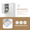 Whisen Tall and Wide Storage Cabinet with Doors, Three Drawers and Adjustable Shelf for Bathroom, Office, Study - 4 of 4