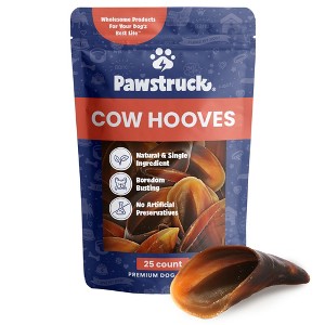 Pawstruck Natural Bulk Cow Hooves for Dogs - Made in the USA Bulk Dog Dental Treats & Dog Chews Beef Hoof, American Made - 1 of 4