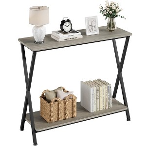 Whizmax 2-Tier Narrow Console Sofa Side Table for Entryway, Hallway, Living Room - 1 of 4
