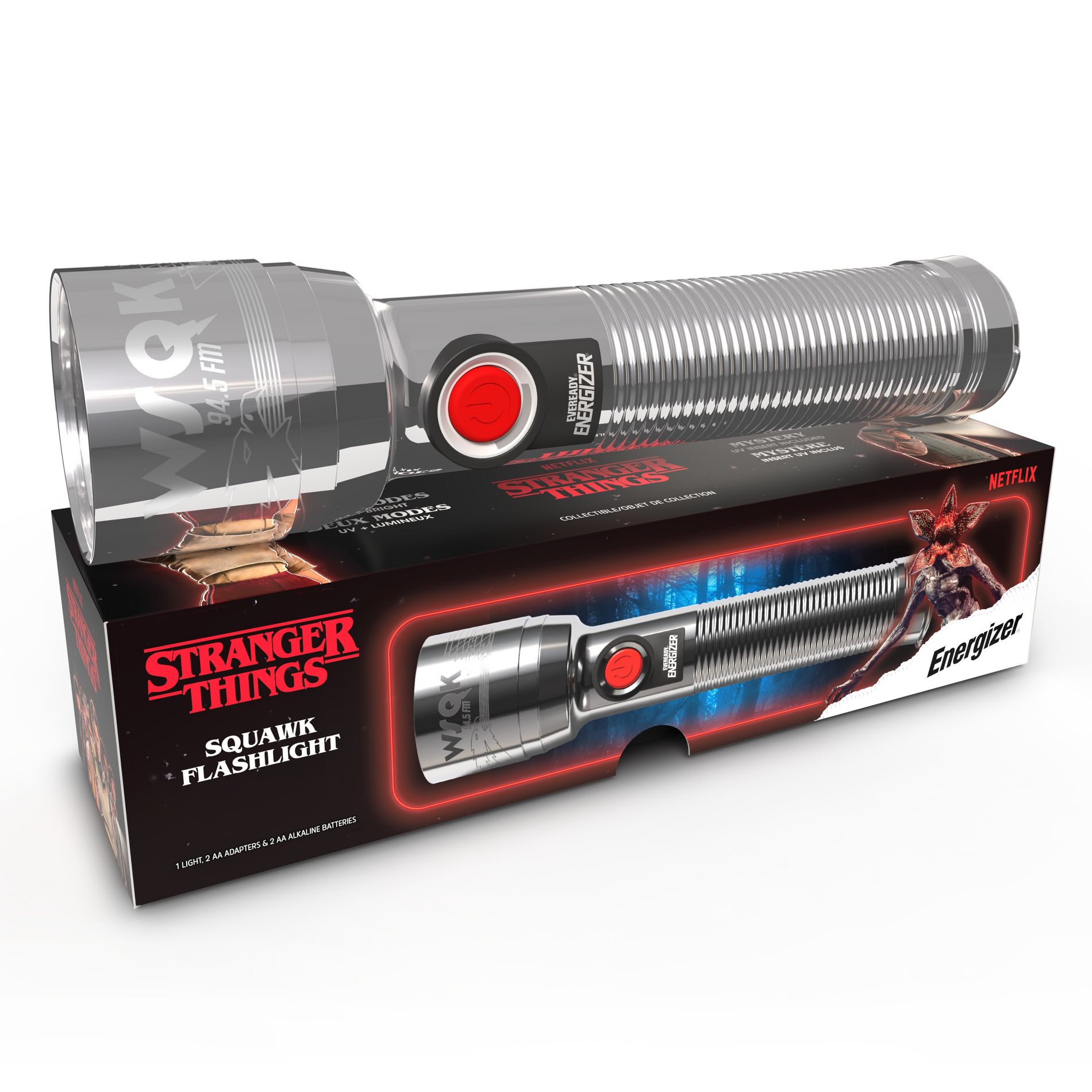Energizer Stranger Things Flashlight Metallic Silver