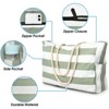 FATMOON Beach Bags for Women Large Waterproof Beach Tote Bag Zipper Beach Bags Waterproof Sandproof Swim Pool Bag Large Tote - 4 of 4