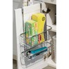 iDESIGN Axis Over The Cabinet Tier Kitchen Storage Basket Organizer Chrome: Metal, Hand Wash, 16.3" H, 11.1" W, 5.1" D - 4 of 4