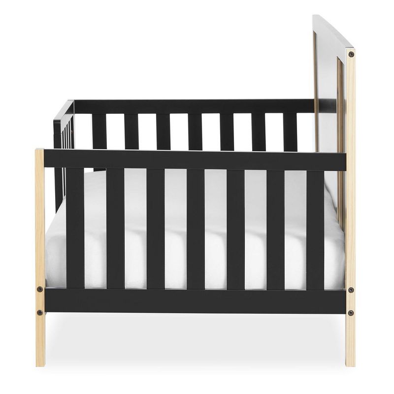 Dream On Me Soho Toddler Bed In Matte Black Vintage, Crafted with Sustainable New Zealand Pinewood, 5 of 11