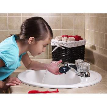 Jokari Whale Bathroom Faucet Water Fountain Attachment for Fun Teeth Brushing 3 Pack