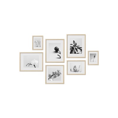 Haus and Hues Greenwich Gallery Wall Frame Set with Real Glass and Mat