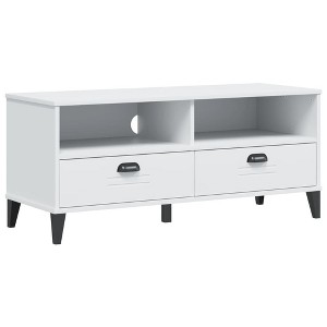 vidaXL TV Stand Storage Media Console Entertainment Center Solid Wood Pine - 1 of 4