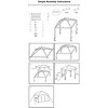 10 ft. x 10 ft. Gazebo Folding Waterproof Event Tent w/ 3 Sides Vent Easy Setup UV Protection Instant Canopy Outdoor Use - 2 of 4